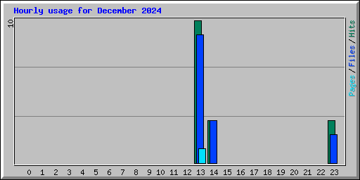 Hourly usage for December 2024
